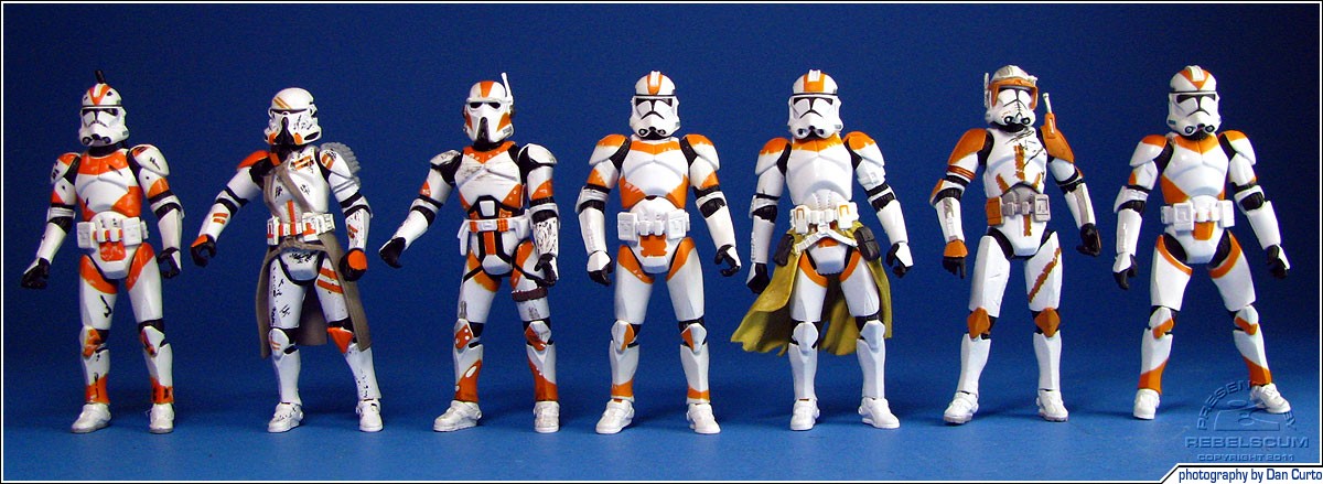 212th Battalion: Clone Trooper | Airborne Trooper | AT-RT Driver | Clone Trooper | Clone Lieutenant | Clone Commander Cody | Clone Trooper