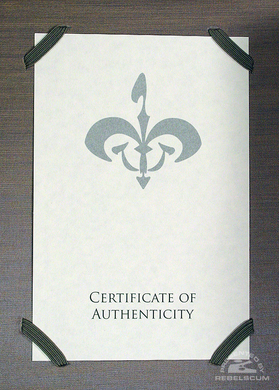 Certificate of Authenticity