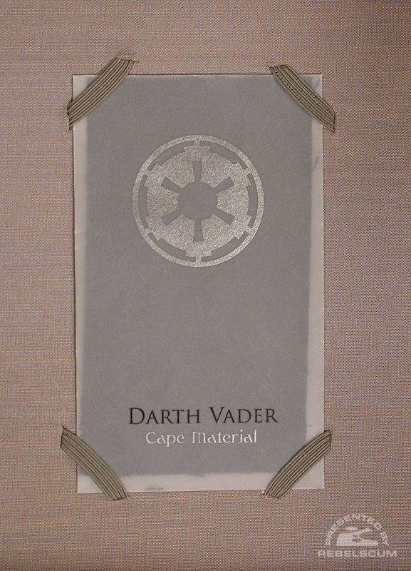 Darth Vader Cape Sample