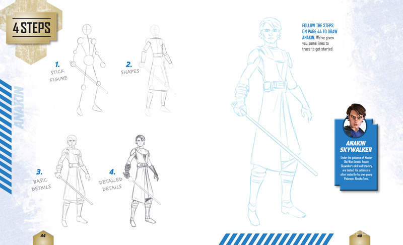 Draw Star Wars – The Clone Wars (sample page)