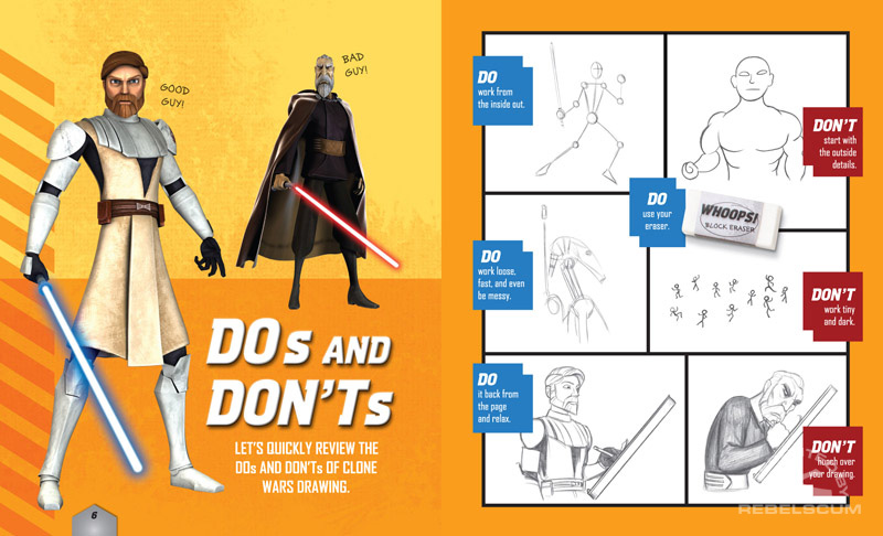 Draw Star Wars – The Clone Wars (sample page)
