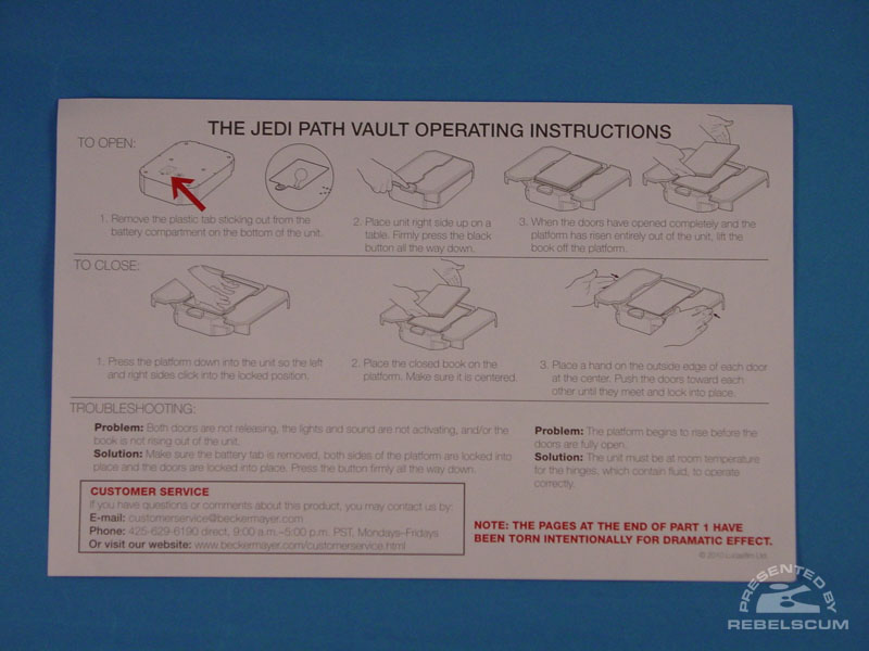 Jedi Path Instructions