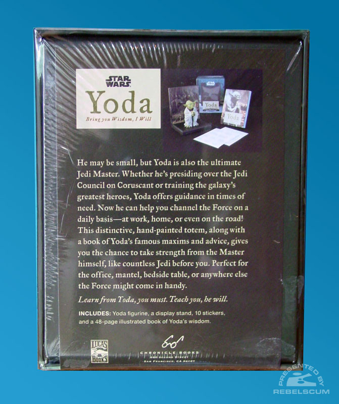 Yoda, Bring You Wisdom I Will (Box Back)