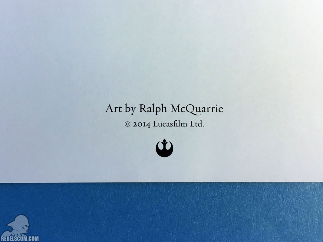 The Adventures of Luke Skywalker, Jedi Knight [Limited Edition] (Ralph McQuarrie prints, back)