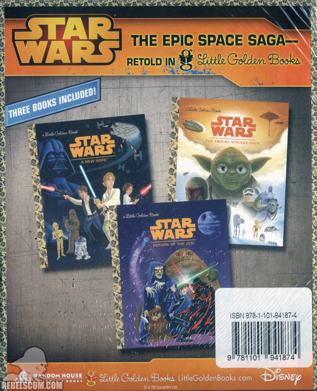 Star Wars: Original Trilogy Little Golden Book (Back)