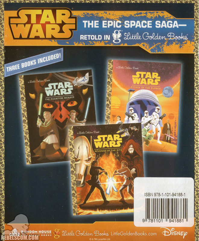 Star Wars: Prequel Trilogy Little Golden Book (Back)