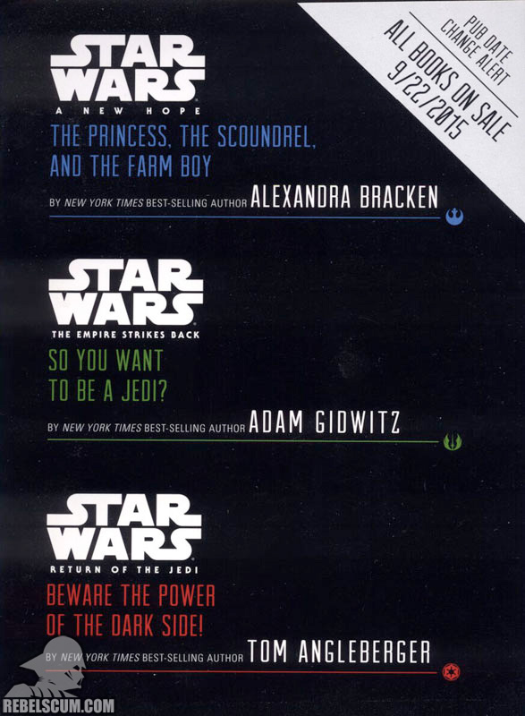 Star Wars Disney Sampler 2015 (Alternate cover)