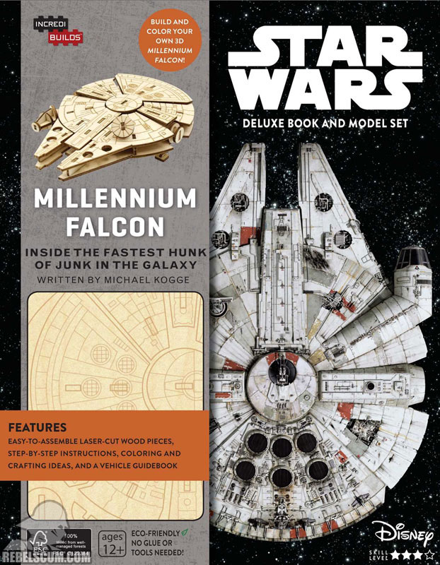 Star Wars IncrediBuilds: Millennium Falcon Deluxe Book and Model Set - Hardcover