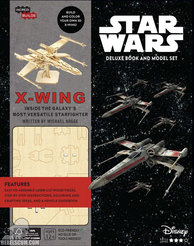 Star Wars IncrediBuilds: X-Wing Deluxe Book and Model Set - Hardcover