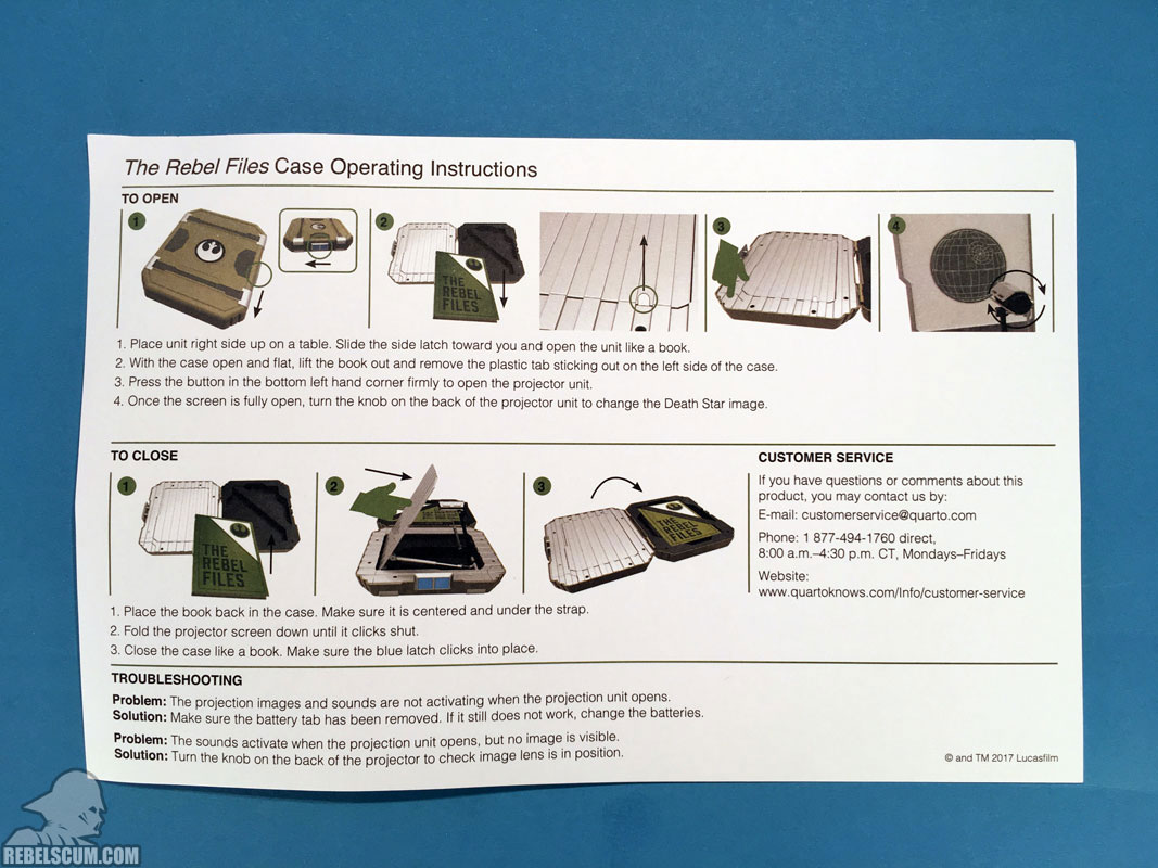 Star Wars: The Rebel Files (Instructions)