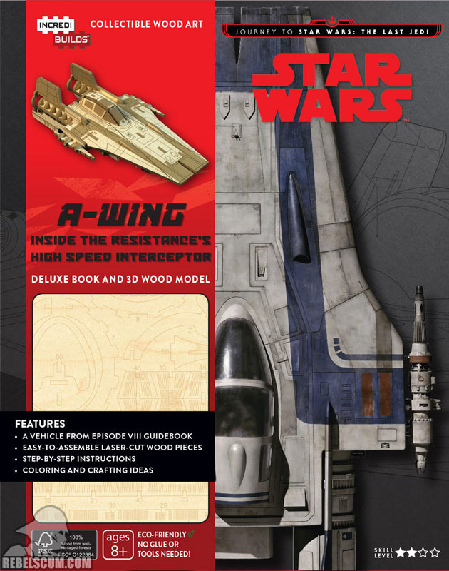 Star Wars IncrediBuilds: A-Wing Deluxe Book and Model Set - Hardcover