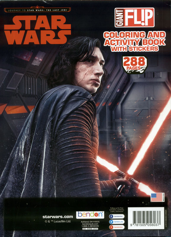 Star Wars: Giant Flip Coloring and Activity Book with Stickers (Back Cover)