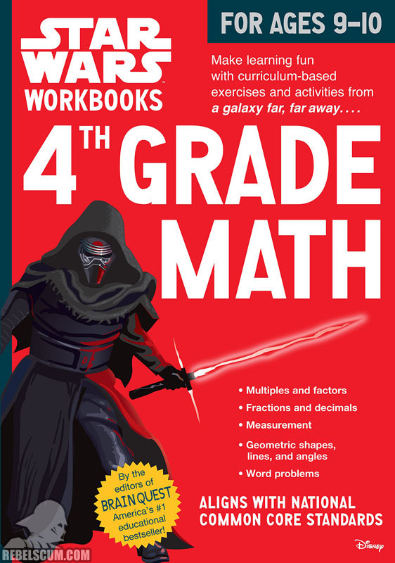 Star Wars Workbook: 4th Grade Math - Softcover