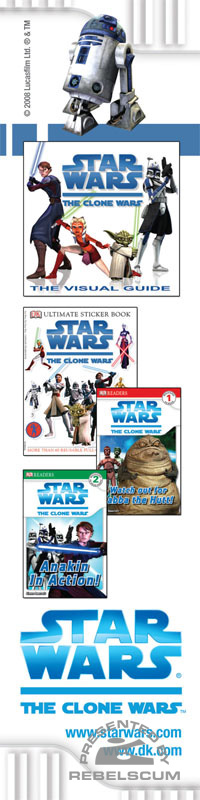 The Clone Wars bookmark - back