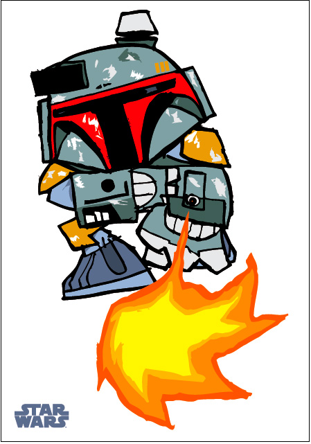 JAKe Boba Fett Postcard