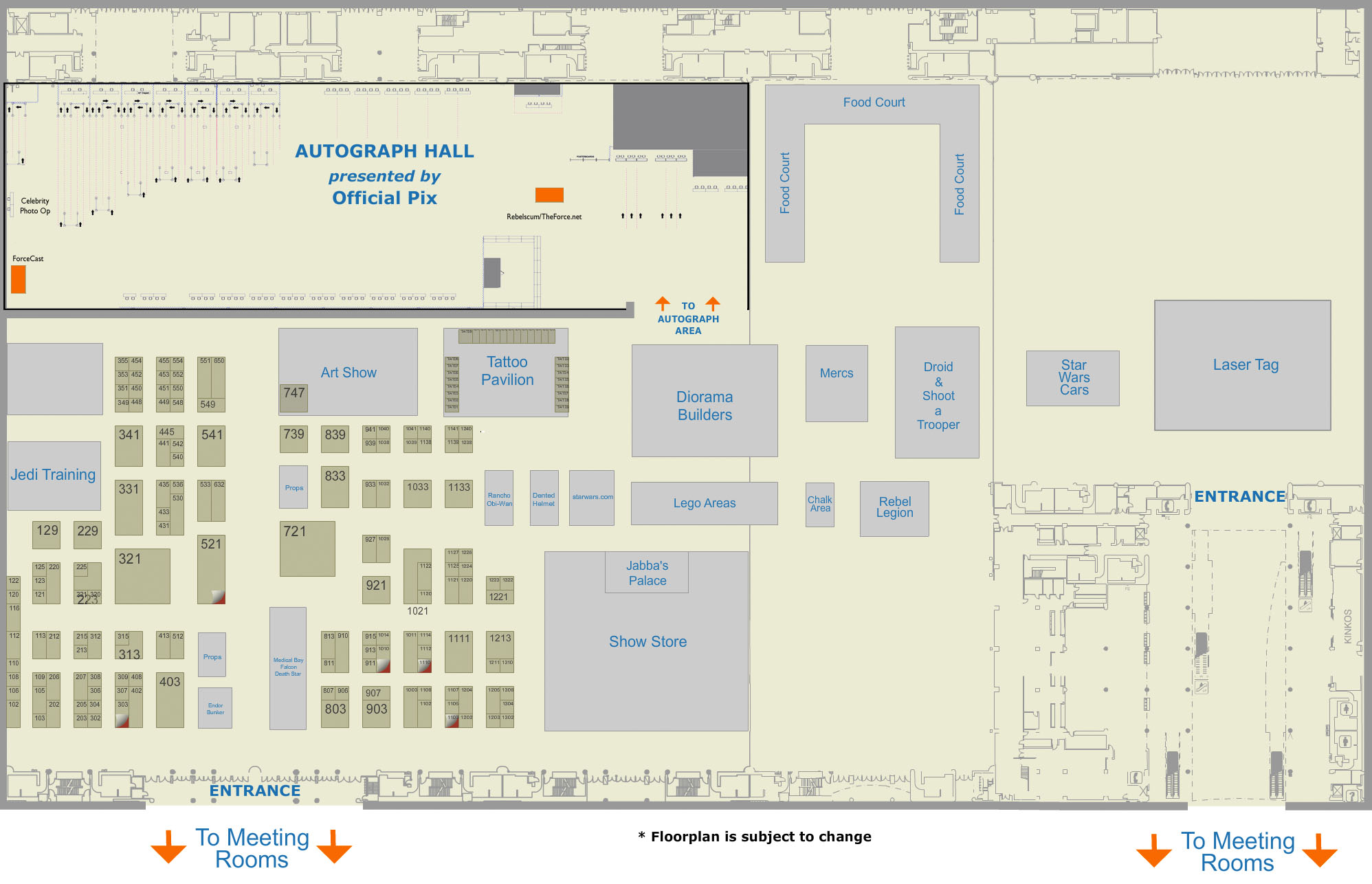 Celebration VI - Exhibitor Map