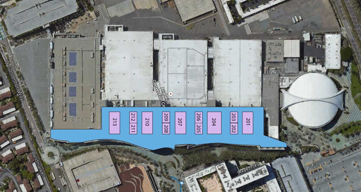 Celebration Anaheim 2015 - Center Map - Level 2 (Panels)