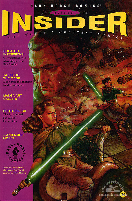 Dark Horse Insider 34 (Dark Lords of the Sith cover, Star Wars day)