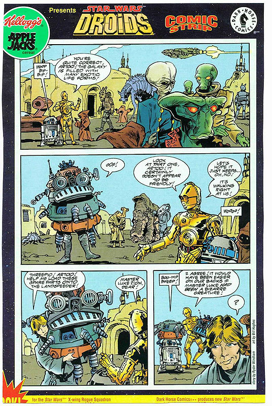 Droids Comic Strip (from Apple Jacks Cereal)