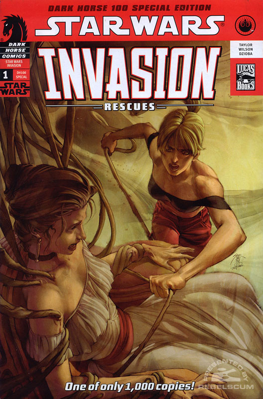 Invasion-Rescues 1 (Dark Horse 100 limited cover; 1000 copies)