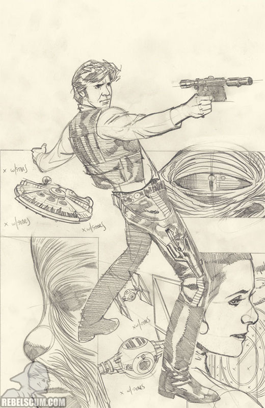 Rebel Heist 1 (Adam Hughes ultra sketch variant)