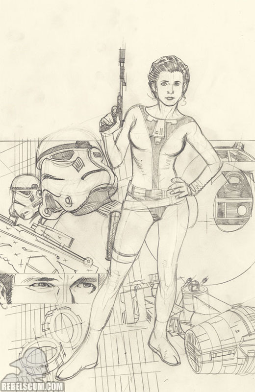 Rebel Heist 2 (Adam Hughes ultra sketch variant)