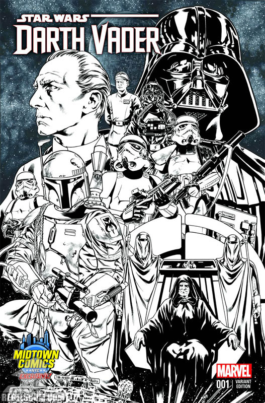 Darth Vader 1 (Mark Brooks Midtown Comics sketch variant)