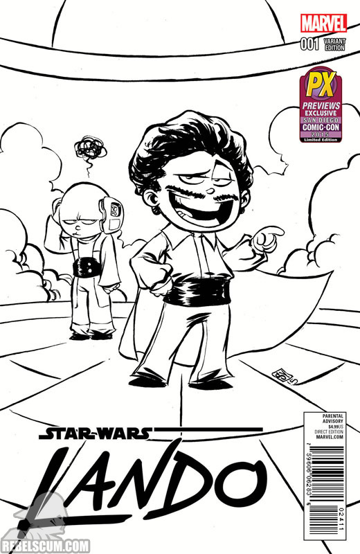 Lando 1 (Skottie Young SDCC Previews sketch variant)