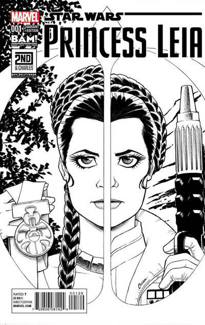 Princess Leia 1 (Amanda Conner Books A Million sketch variant)