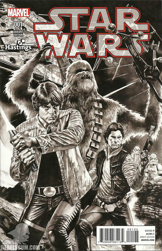 Star Wars 1 (Mico Suayan Hastings black/white variant)