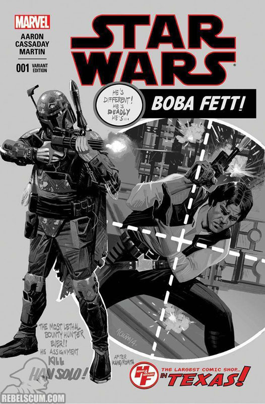 Star Wars 1 (Daniel Acua Heroes & Fantasies black/white variant)