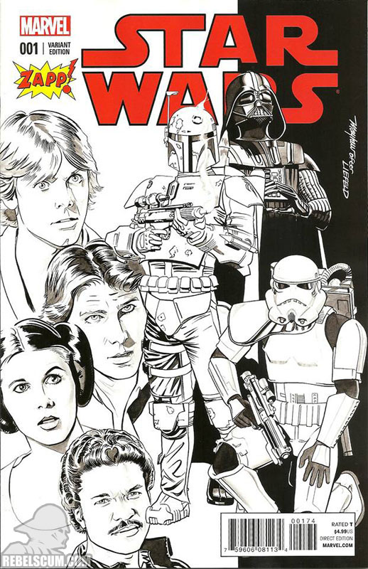 Star Wars 1 (Mike Meyhew Zapp Comics black/white variant)
