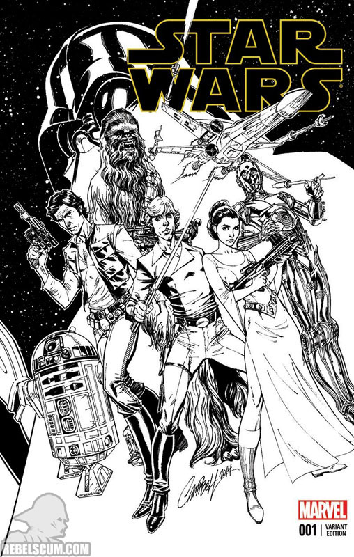 Star Wars 1 (J. Scott Campbell connecting sketch variant