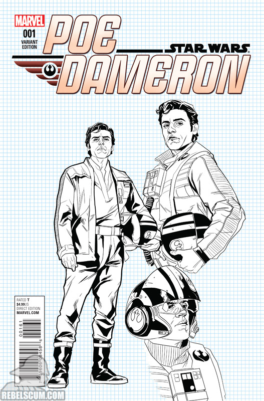 Poe Dameron 1 (Phil Noto Character Design variant)