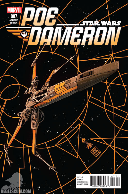 Poe Dameron 7 (Francesco Francavilla X-Wing variant)