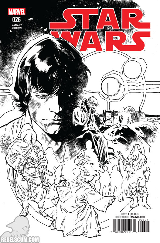 Star Wars 26 (Stuart Immonen Black & White variant)