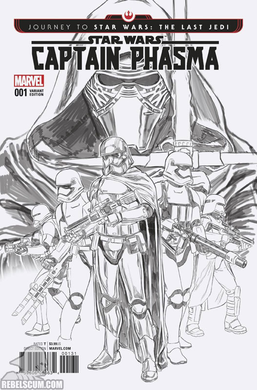 Captain Phasma 1 (Mark Brooks Black & White variant)