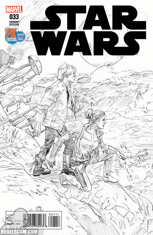 Star Wars 33 (Mike Mayhew SDCC 2017 Black & White variant)