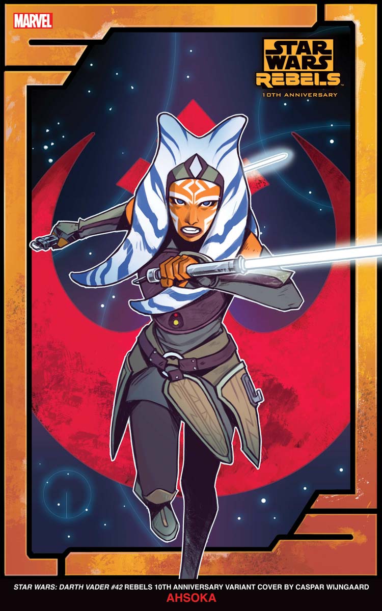 STAR WARS REBELS 10TH ANNIVERSARY AHSOKA VARIANT COVER BY CASPAR WIJNGAARD 