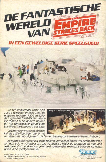 Star Wars Back Cover Ad (Dutch Edition)