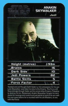 UK Exclusive Anakin Skywalker Card - Front