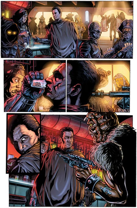 Jango Fett Sample Page 1 (pencil/digital color)