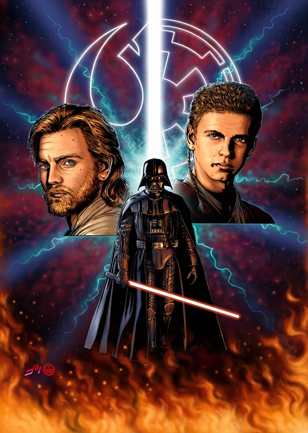 Revenge of the Sith (pencil/digital color)