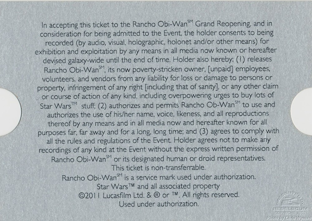 Event Ticket (Back)