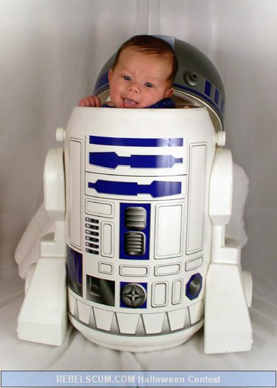 Baby Mike as R2-D2