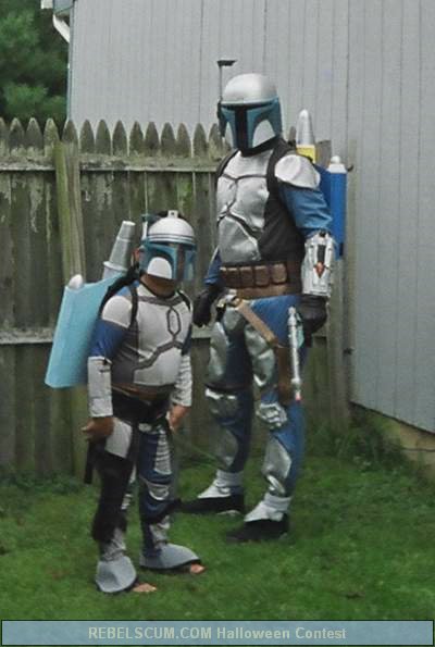 Yuri and Ethan as Jango and Boba Fett