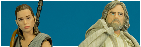 Rey (Jedi Training) & Luke Skywalker (Jedi Master) - The Black Series 2017 San Diego Comic-Con 6-inch action figure two pack from Hasbro Rey (Jedi Training) & Luke Skywalker (Jedi Master) - The Black Series 2017 San Diego Comic-Con 6-inch action figure two pack from Hasbro