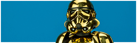 MMS364 1/6th scale Stormtrooper Gold Chrome Version collectible figure from Hot Toys