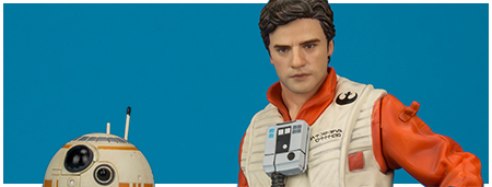 Poe Dameron & BB-8 ARTFX+ Statue Two Pack from Kotobukiya Poe Dameron & BB-8 ARTFX+ Statue Two Pack from Kotobukiya