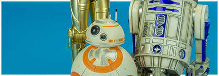 R2-D2 and C-3PO with BB-8 ARTFX+ Three Pack from Kotobukiya